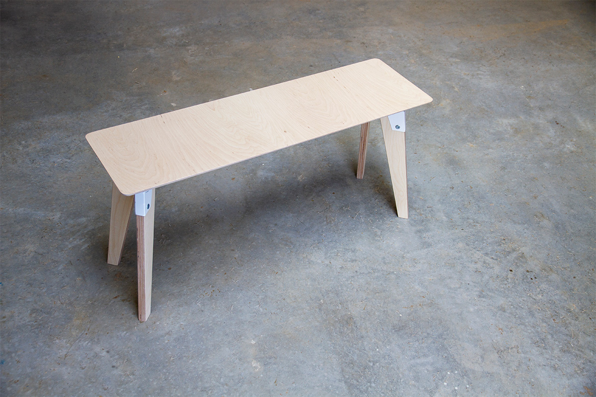 modsys flatpack plywood bench