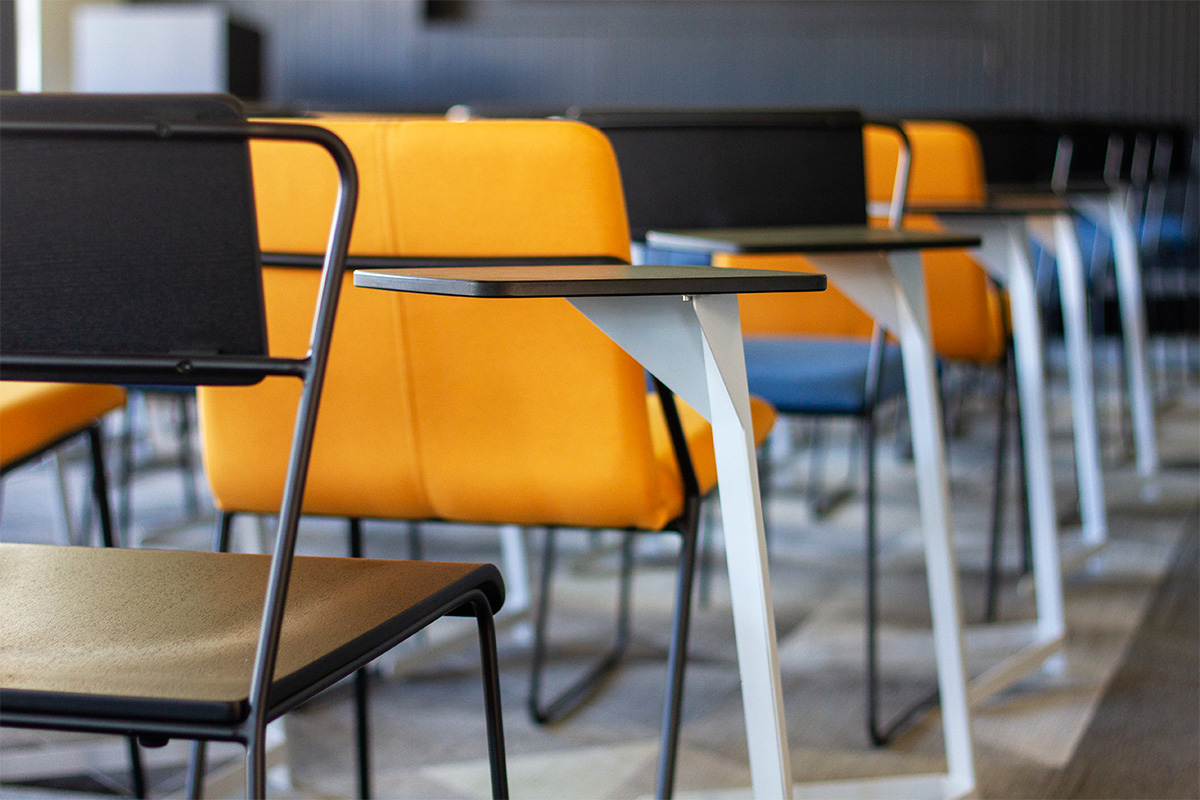 a11 laptop conference tables in the conference centre at goonhilly earth station