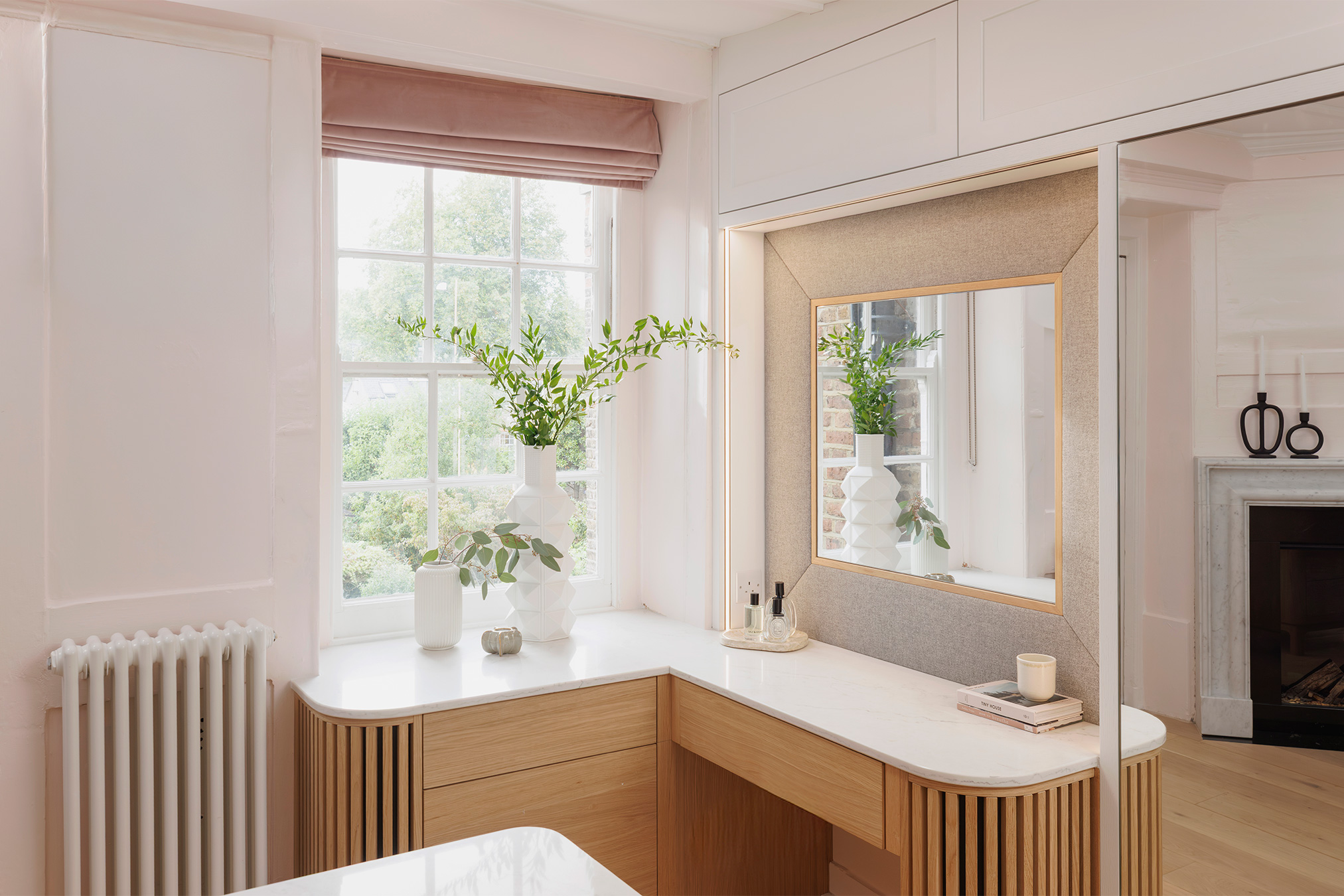 dressing room in a home in twickenham, designed, made and installed by the coast creative